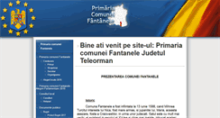 Desktop Screenshot of primariafantanele.ro